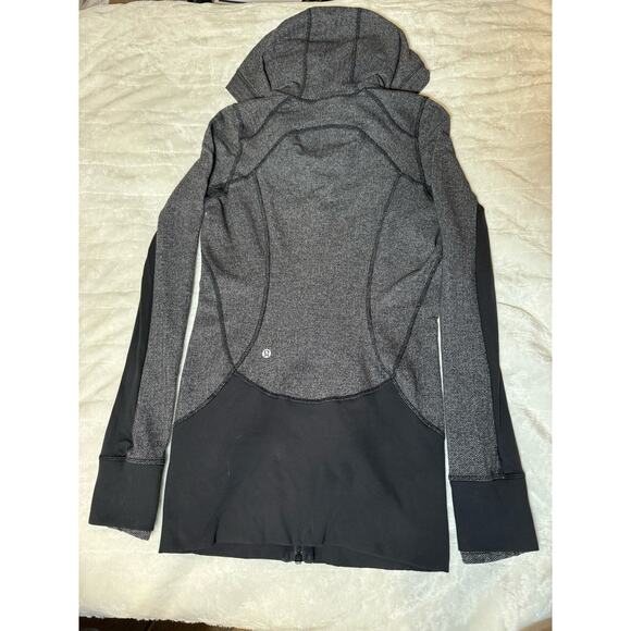 Lululemon Daily Practice Jacket Heathered Herringbone Heathered Black Women’s 4 - Picture 2 of 7